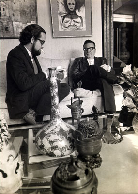 Entrevistando a Salvador Allende, en su casa de Santiago, Chile, 1970